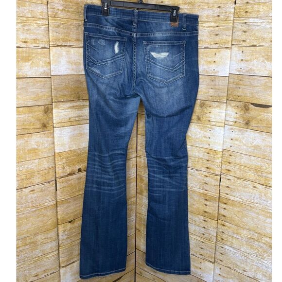 BKE PAYTON DISTRESSED CASUAL EVERYDAYWEAR BOOTCUT STRETCH WESTERN CLASSIC DENIM - Picture 2 of 3